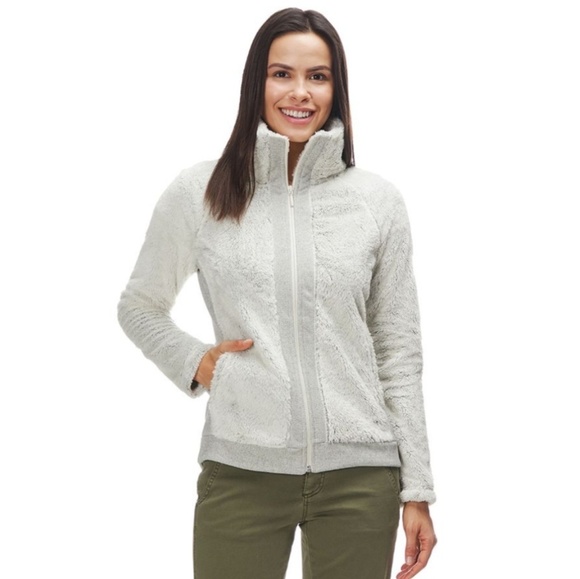 north face furry fleece jacket